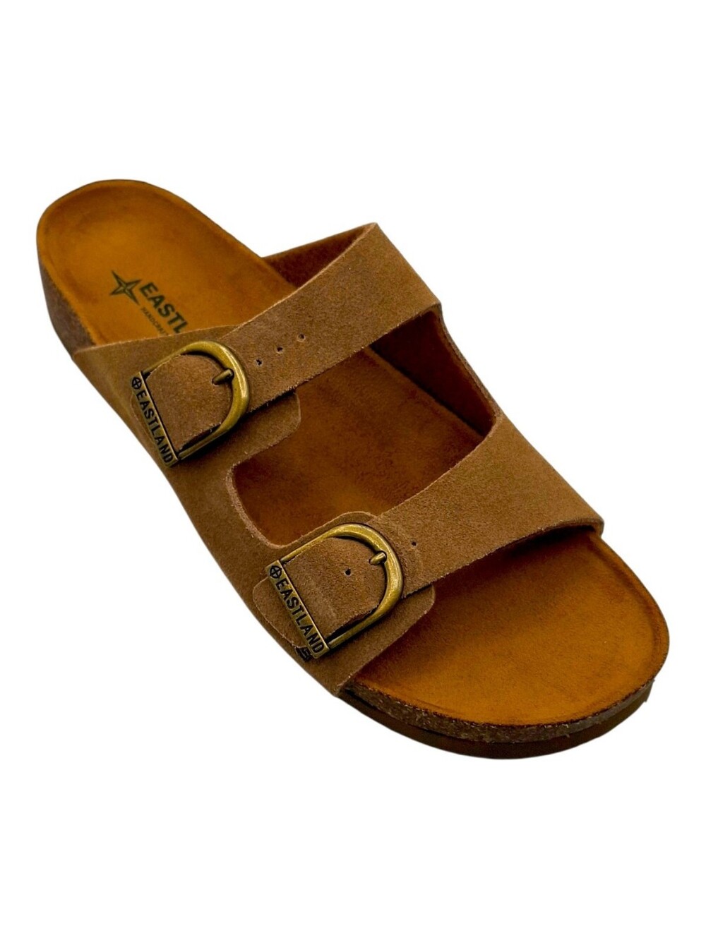Women's Hand-made Eastland Cambridge Slide Sandal in Khaki Suede Size 10 - Picture 5 of 6